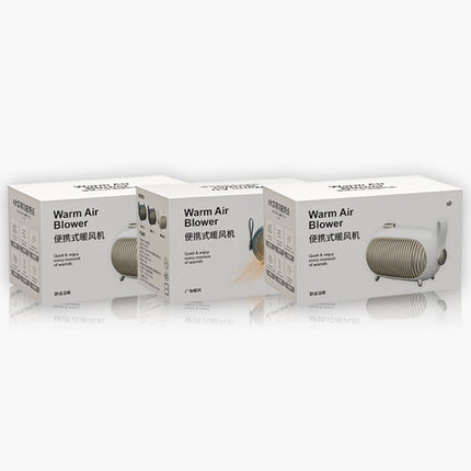 N301 Mini Heater Office Desk Silent Hot Air Heater Household Bedroom Heater, US Plug