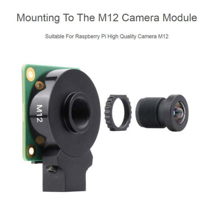 Waveshare WS1053516 High Resolution Lens 16MP, 105 Degree FOV, 3.56mm Focal length, For Raspberry Pi Camera M12 23966, 23966