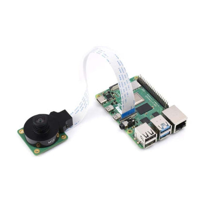 Waveshare WS1053516 High Resolution Lens 16MP, 105 Degree FOV, 3.56mm Focal length, For Raspberry Pi Camera M12 23966, 23966