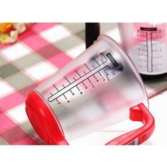 1000g / 1g Kitchen Electronic Scales Electronic Measuring Cup Baking DIY Measuring Tool, Red, Black
