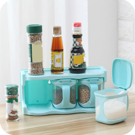 Plastic Seasoning Box Multi-purpose Combination Seasoning Rack Kitchen Supplies, One Grid, Two Grid, Three Grid, Four Grid