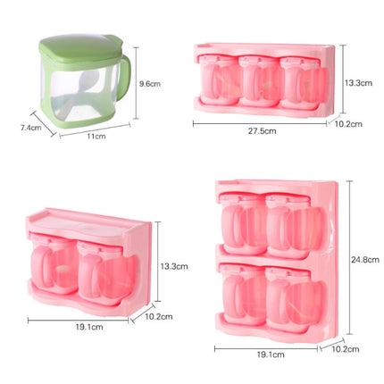 Plastic Seasoning Box Multi-purpose Combination Seasoning Rack Kitchen Supplies, One Grid, Two Grid, Three Grid, Four Grid