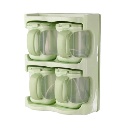 Plastic Seasoning Box Multi-purpose Combination Seasoning Rack Kitchen Supplies, One Grid, Two Grid, Three Grid, Four Grid