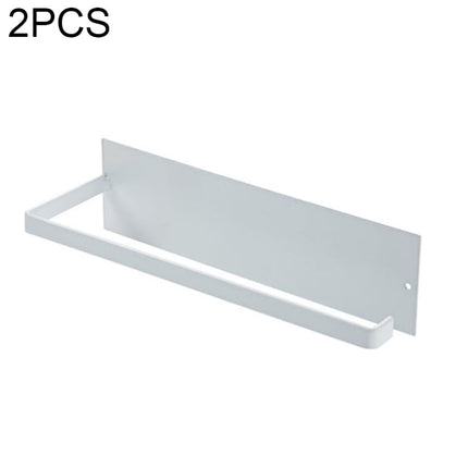 Punch-free Wall-mounted Bathroom Kitchen Roll Holder Towel Rack