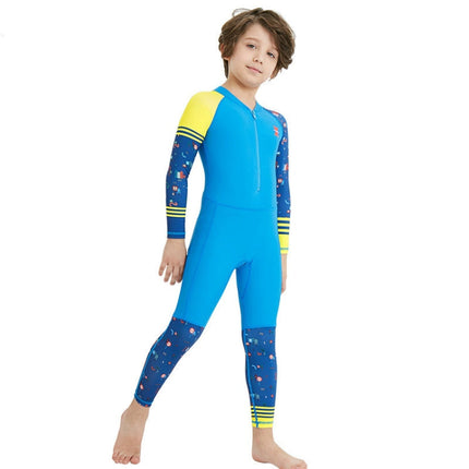 DIVE & SAIL LS-18822 Children Diving Suit Outdoor Sunscreen One-piece Swimsuit