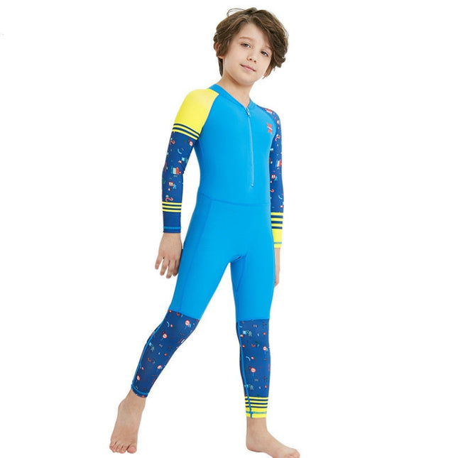 DIVE & SAIL LS-18822 Children Diving Suit Outdoor Sunscreen One-piece Swimsuit