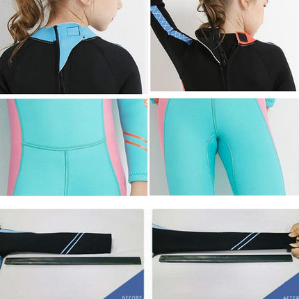 DIVE & SAIL 2.5mm Children Diving Suit One-piece Warm Snorkeling Suit Drifting Sunscreen Swimsuit