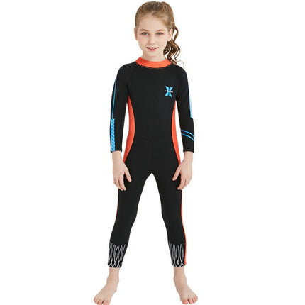DIVE & SAIL 2.5mm Children Diving Suit One-piece Warm Snorkeling Suit Drifting Sunscreen Swimsuit