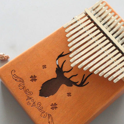 17-tone Kalimba Portable Thumb Piano, Mahogany-Classic Deer, Bamboo-Classic Deer, Mahogany-Sun God, Mahogany-Six-Pointed Star, Mahogany-Blue (Classic Deer), Spruce-Classic Deer, White-Classic Deer, Acacia-Classic Deer, Nan Bamboo-Sun God