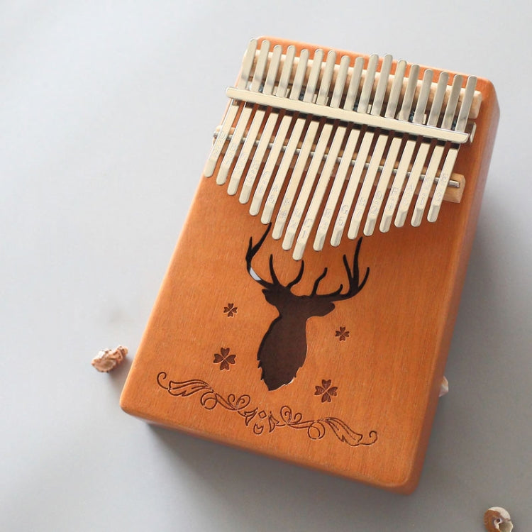 17-tone Kalimba Portable Thumb Piano, Mahogany-Classic Deer, Bamboo-Classic Deer, Mahogany-Sun God, Mahogany-Six-Pointed Star, Mahogany-Blue (Classic Deer), Spruce-Classic Deer, White-Classic Deer, Acacia-Classic Deer, Sapele-Classic Deer��������������...