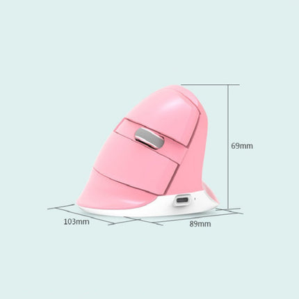 DELUX M618Mini Colorful Wireless Luminous Vertical Mouse Bluetooth Rechargeable Vertical Mouse
