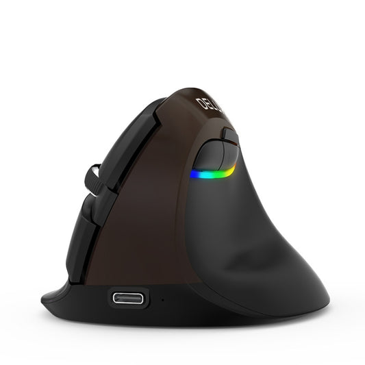 DELUX M618Mini Colorful Wireless Luminous Vertical Mouse Bluetooth Rechargeable Vertical Mouse, Cherry pink, Pearl blue, Mint Green, Elegant black, Classic black, Color white