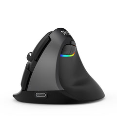 DELUX M618Mini Colorful Wireless Luminous Vertical Mouse Bluetooth Rechargeable Vertical Mouse, Cherry pink, Pearl blue, Mint Green, Elegant black, Classic black, Color white