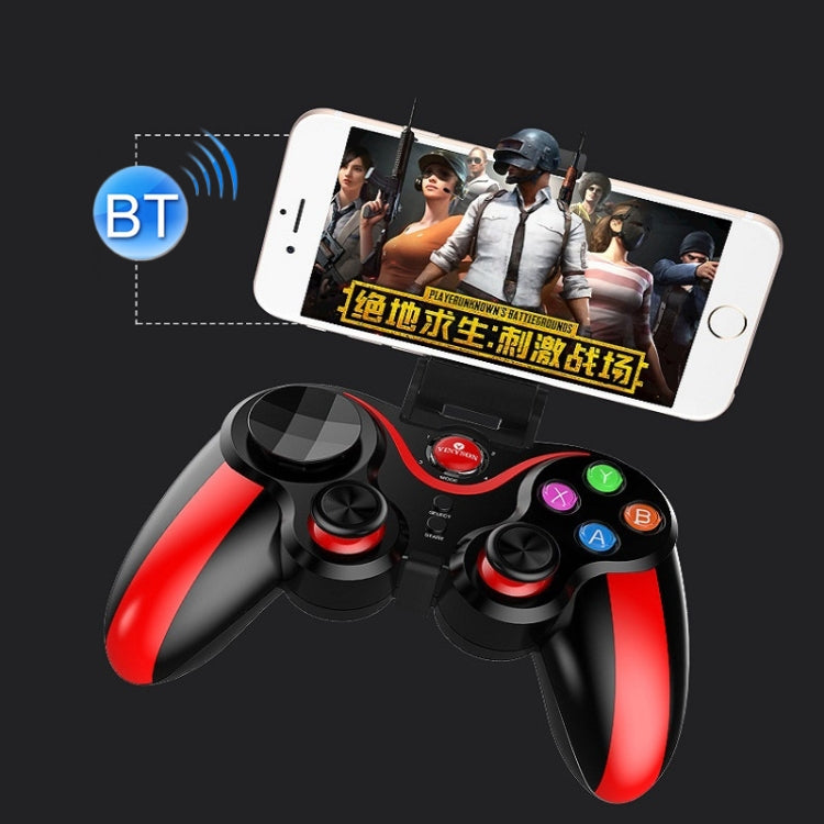 IOS Android Game Handle Bluetooth Direct Connection Handle PC TV Game Handle, 013 Blue, 013 Red