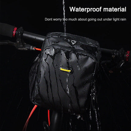 Rhinowalk Bicycle Front Bag Waterproof Handlebar Bag Folding Bike Front Bag Large Capacity Riding Bag