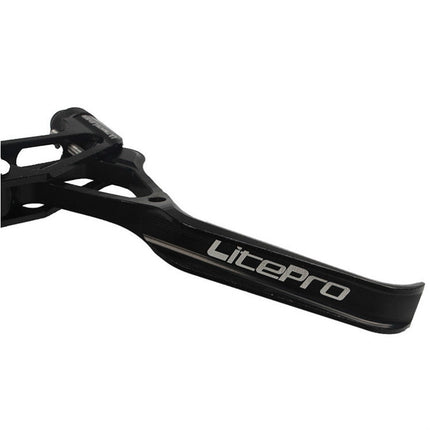 Litepro LP UltraLevers CNC Folding Bike Road Bike Small Wheel V Brake Lever, Silver Black