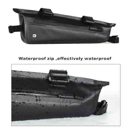 Rhinowalk Bicycle Front Beam Triangle Bag TPU Waterproof Mountain Road Bike Long-distance Riding Saddle Bag, Rhinowalk 2.2L Bicycle Front Beam Bag