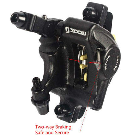 ZOOM HB100 Mountain Bike Hydraulic Brake Caliper Folding Bike Cable Pull Hydraulic Disc Brake Caliper, Front, Rear, Front and Rear