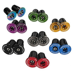 1pair MEROCA Mountain Bike Expansion Lock Bar Plug Road Bike Bicycle Bar Plug End Cover, Red