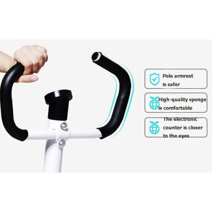 Household Mute Armrest  Fitness Equipment Multifunctional Hydraulic Stepper, with Drawstring and Carpet, with Drawstring, Basic