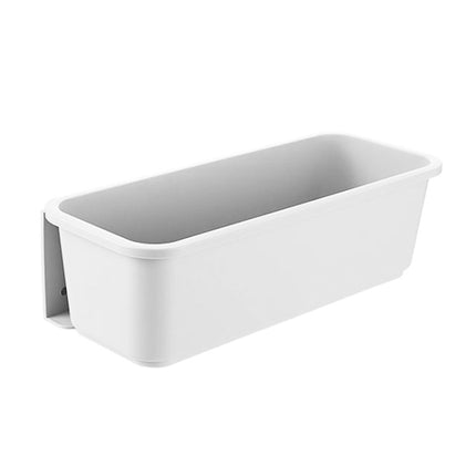 Wall-mounted Drawer Type Kitchen Spice Rack Perforation-free Household Cabinets & Kitchenware Storage Rack, White, Gray