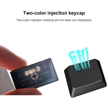 RK61 61 Keys Bluetooth / Wireless Dual Modes Tablet Mobile Gaming Mechanical Keyboard, Cable Length: 1.5m