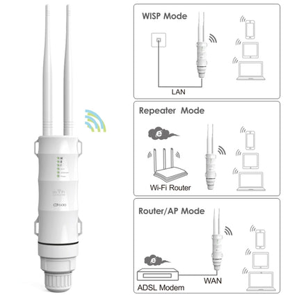 WAVLINK AC600 AP 2.4G/5G Dual Frequency Outdoor High Power Repeater, EU Plug, US Plug, UK Plug