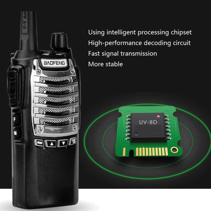 Baofeng UV-8D 8W High-power Dual-transmit Button Multifunctional Walkie-talkie, AU Plug, EU Plug, US Plug, UK Plug