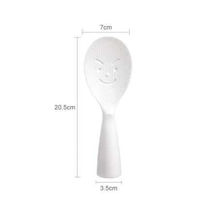 Creative Smile Face Rice Spoon Vertical Type Food Grade Kitchen Rice Cooker Spoon