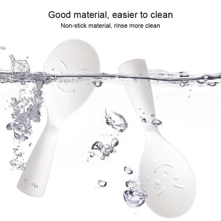 Creative Smile Face Rice Spoon Vertical Type Food Grade Kitchen Rice Cooker Spoon