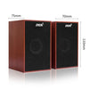 SADA USB Mini Wooden Super Bass Wired Speakers for Laptop / Desktop / Smart Phone, with 3.5mm AUX