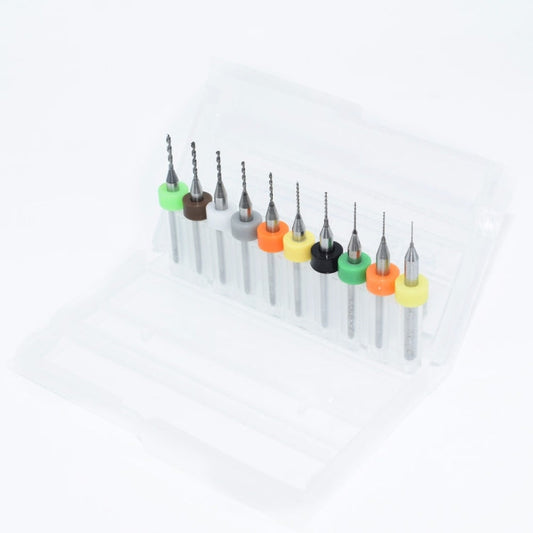 10pcs 0.3mm to 1.2mm PCB mini drill Bit tungsten steel carbide for print circuit board cnc drill Bits Machine, 0.3-1.2mm