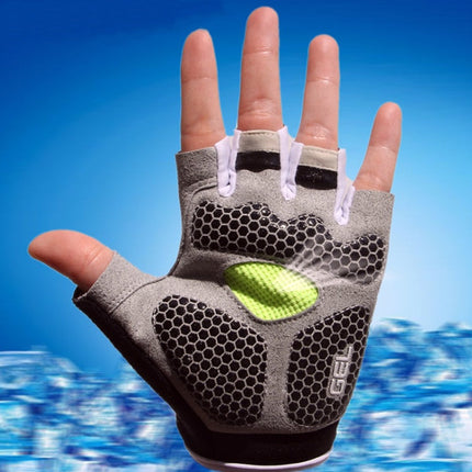 Cycling Shock Absorbing Anti-Slip Gloves Fitness Weight Lifting Training Half-finger Gloves, M, L, XL