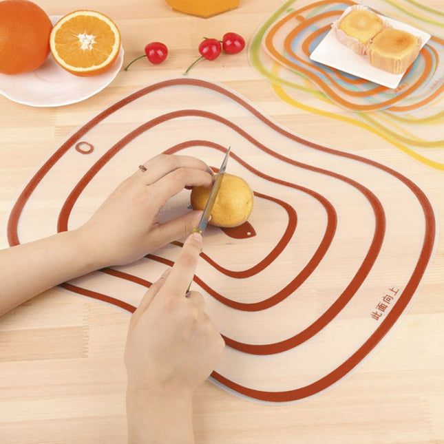 6 PCS Kitchen Chopping Blocks Flexible Transparent PP Cutting Boards, S(20x14.8cm), M(30.5x23.5cm), L(42x31.5cm)