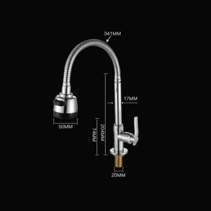 Kitchen Faucet Anti-splash Head Wash Basin Sink Universal Rotatable Faucet Full Copper Joint, Cold Water, Cold Water+50 cm Tube, Cold Water+60 cm Tube, Cold Water+80 cm Tube, Hot & Cold Water, Hot & Cold Water+60 cm Tube, 304 Cold Water����������������...