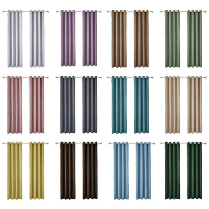 High-precision Curtain Shade Cloth Insulation Solid Curtain, 52x63 Inch（132x160CM）