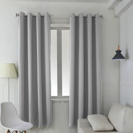 High-precision Curtain Shade Cloth Insulation Solid Curtain, 52x63 Inch（132x160CM）