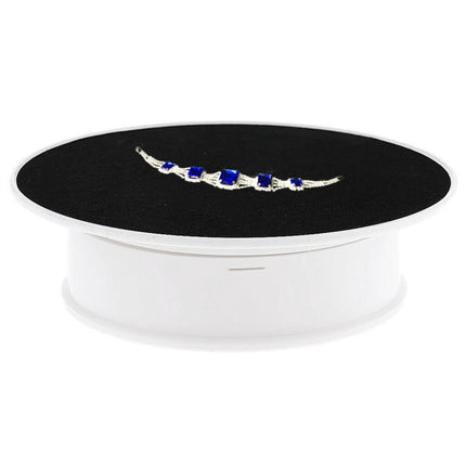 30cm 360 Degree Electric Rotating Turntable Display Stand Video Shooting Props Turntable for Photography, Load 4kg, US Plug(White + Black), 30cm (W+B), 30cm (B)