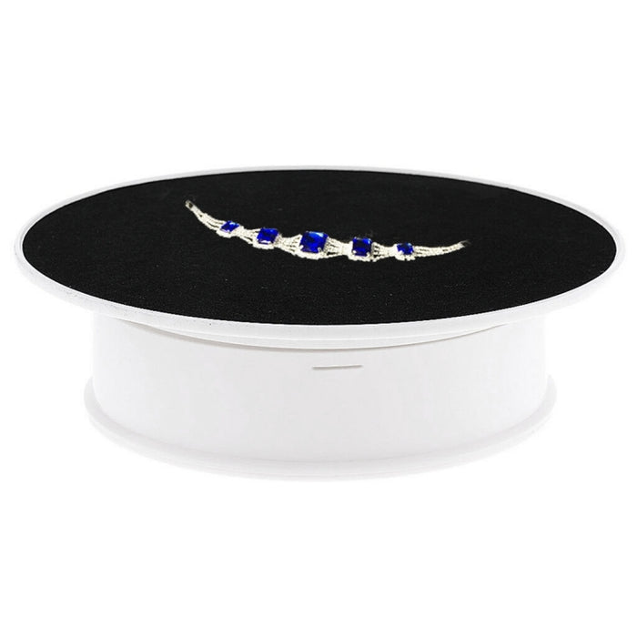 30cm 360 Degree Electric Rotating Turntable Display Stand Video Shooting Props Turntable for Photography, Load 4kg, US Plug(White + Black), 30cm (W+B), 30cm (B)