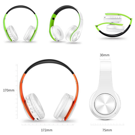 Headphones Bluetooth Headset Earphone Wireless Headphones Stereo Foldable Sport Earphone Microphone Headset Handfree MP3 Player