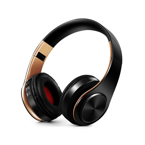 HIFI Stereo Wireless Bluetooth Headphone for Xiaomi iPhone Sumsamg Tablet, with Mic, Support SD Card & FM