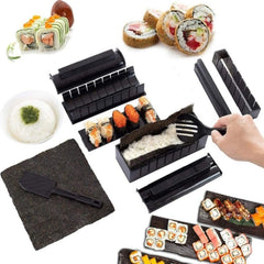 10 PCS/Set DIY Sushi Seaweed Rice Ball Making Mold, 10 PCS/Set
