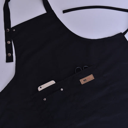 Pure Color Cooking Kitchen Apron For Woman Men Chef Waiter Cafe Shop BBQ Hairdresser Aprons