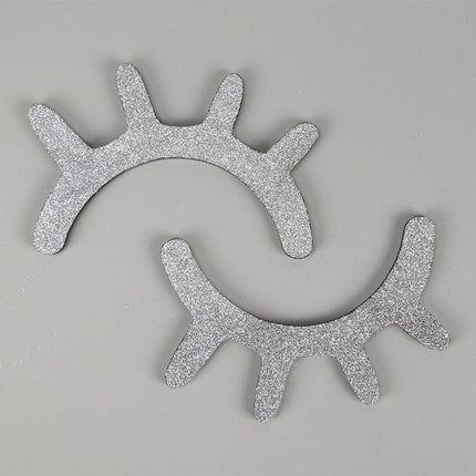 1 Pair Cute Wooden 3D Eyelash Wall Sticker Decor Bedroom Background Wall Sticker