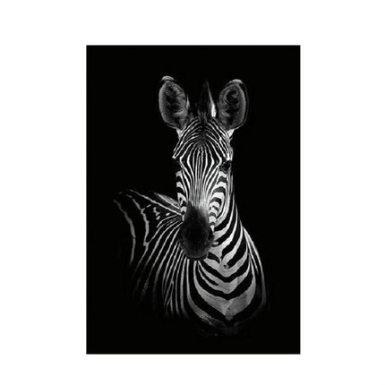 Simple Black and White Animal Decoration Painting Study Living Room Sofa Background Wall Painting Without Frame