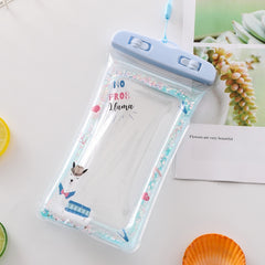 Cartoon Transparent Swimming Inflatable Air Bag Floating Mobile Phone Waterproof Bag, Random Color Delivery, Pink Watermelon, Green Peach, Purple Kitten, Blue Bunny, There is a Mine at Home, Green Cactus 1, Green Cactus 2, Green Cactus 3, Pink Strawberry