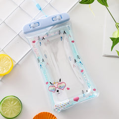 Cartoon Transparent Swimming Inflatable Air Bag Floating Mobile Phone Waterproof Bag, Random Color Delivery, Pink Watermelon, Green Peach, Purple Kitten, Blue Bunny, There is a Mine at Home, Green Cactus 1, Green Cactus 2, Green Cactus 3, Pink Strawberry