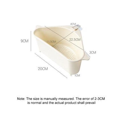 Kitchen Vegetable Rack Household Sink Drain Rack Triangle Storage Hanger Free Punch Tray Hanging Basket