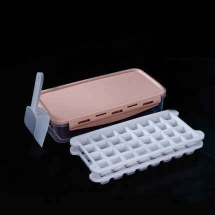Household Silicone Ice Box With Lid Ice Cube Mold Refrigerator Ice Lattice Quick Freezer Random Color Delivery, 64 Grid, 96 Grid, 128 Grid