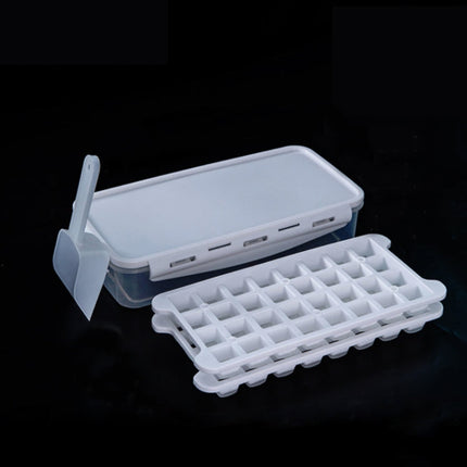 Household Silicone Ice Box With Lid Ice Cube Mold Refrigerator Ice Lattice Quick Freezer Random Color Delivery, 64 Grid, 96 Grid, 128 Grid